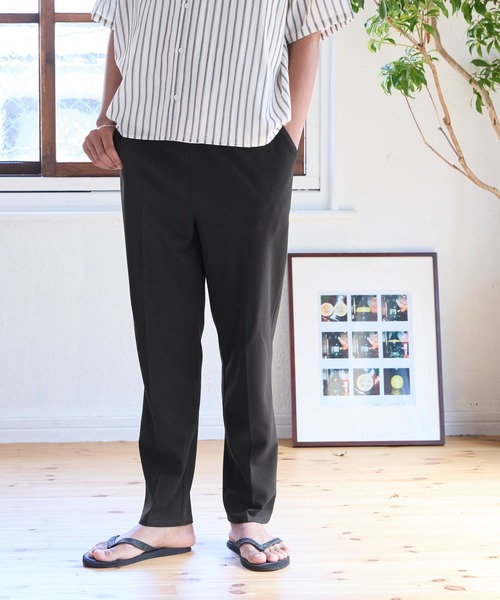 coca（coca）（コカ）の「メンズ カットカルゼテーパードパンツ（スラックス・メンズ・ブラック/ライトベージュ・M/L/XL）」の11枚目の写真
