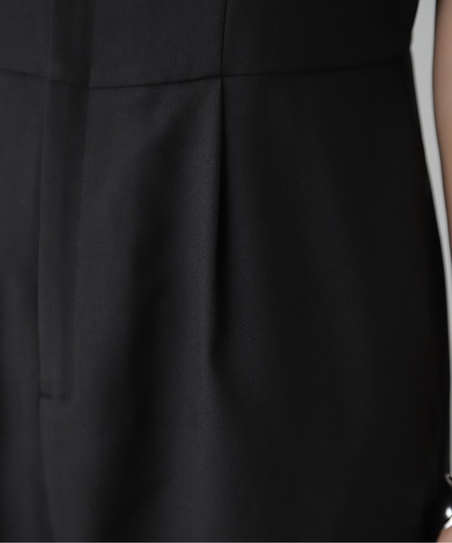 FREE'S MART（フリーズマート）の「◆麻調合繊ダブルストラップコンビネゾン（つなぎ/オールインワン・レディース・ベージュ/ブラック・MEDIUM/SMALL）」の16枚目の写真