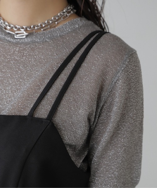 FREE'S MART（フリーズマート）の「◆麻調合繊ダブルストラップコンビネゾン（つなぎ/オールインワン・レディース・ベージュ/ブラック・MEDIUM/SMALL）」の18枚目の写真