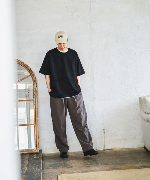 417 EDIFICE（フォーワンセブンエディフィス）の「フェイクスエードTシャツ（Tシャツ/カットソー・メンズ・ブラック/ベージュ・LARGE/MEDIUM）」の8枚目の写真