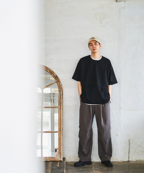 417 EDIFICE（フォーワンセブンエディフィス）の「フェイクスエードTシャツ（Tシャツ/カットソー・メンズ・ブラック/ベージュ・LARGE/MEDIUM）」の9枚目の写真