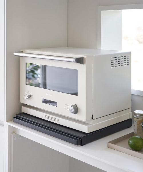 山崎実業【TOWER/タワー】キッチン家電下スライドテーブル（食器）｜journal standard Furniture （ジャーナルスタンダードファニチャー）