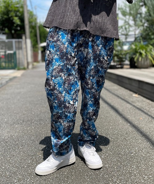 セール】【ROOT THREE】ポリ 総柄プリントイージーパンツ 050270