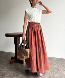 Chez toi | ニット×布帛ドッキングワンピース(ワンピース)