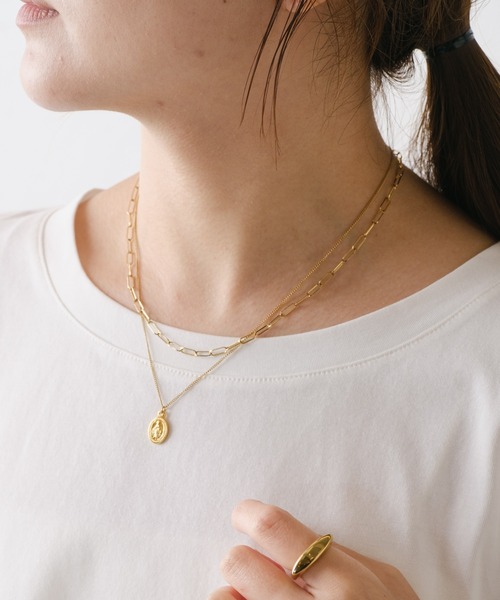 PAPILLONNER（パピヨネ）の「ステンレスロザリオネックレス（ネックレス・レディース・シルバー/ゴールド・FREE）」の21枚目の写真