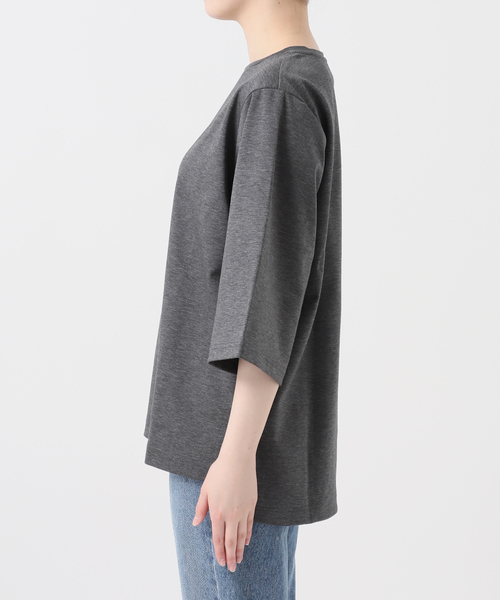 Room no.8（ルームエイト）の「Room no.8/ルームエイト スーピマコットンハーフスリーブTEE（Tシャツ/カットソー・レディース・レッド/ブラック/ライトグレー/ホワイト・FREE）」の22枚目の写真