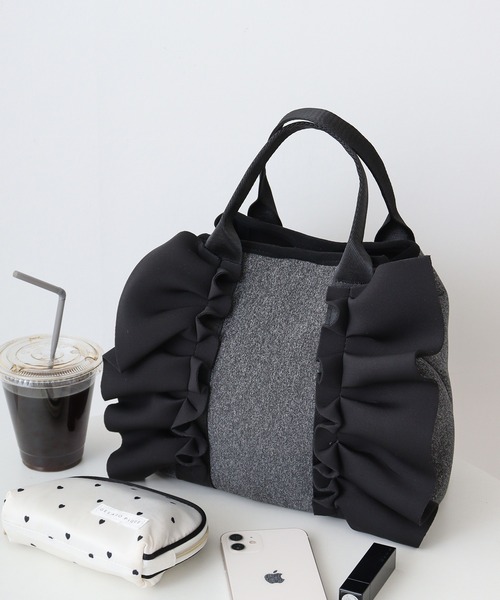 B-STYLE ネオプレーンギャザー2WAYバッグ（トートバッグ