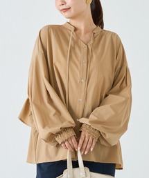 LAVEANGE | 【洗える】ギャザーフレアブラウス(シャツ/ブラウス)