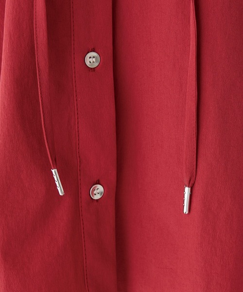 LAVEANGE（ラビアンジェ）の「【洗える】ギャザーフレアブラウス（シャツ/ブラウス・レディース・ボルドー/キャメル/ブラック・M/LL/3L/4L/5L）」の7枚目の写真