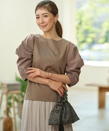 組曲（クミキョク）の「コンビネーションポンチ袖 カットソー（Tシャツ/カットソー）」