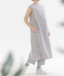 Cornet リネンレーヨンノースリーブ2wayワンピース