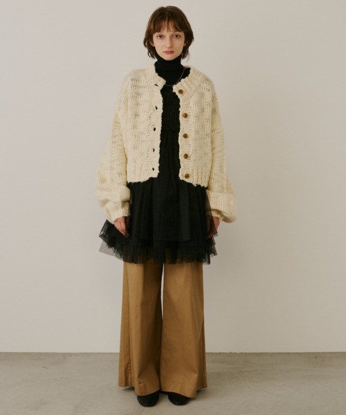 チュールギャザーキャミソール（シャツ/ブラウス）｜PERNA