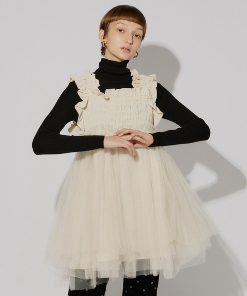 チュールギャザーキャミソール（シャツ/ブラウス）｜PERNA（ペルナ）の