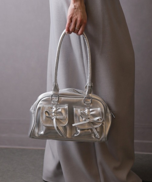 Ulysses（ユリシス）の「ダブルポケットフロントリボンハンドバッグ