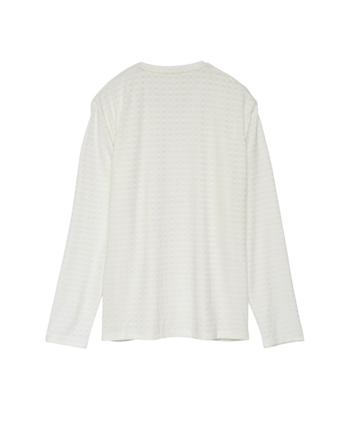 HIGH STREET(ハイストリート)の「HIGH STREET∴ブロックチェック長袖Vネックカットソー(Tシャツ/カットソー・メンズ・ブラック/ホワイト・LL/L/M)」の3枚目の写真
