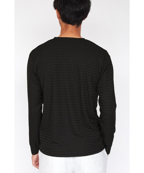 HIGH STREET∴ブロックチェック長袖Vネックカットソー TORNADO MART｜HIGH STREET∴ブロックチェック長袖Vネック