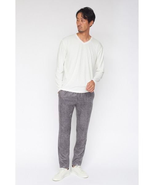 HIGH STREET∴ブロックチェック長袖Vネックカットソー TORNADO MART｜HIGH STREET∴ブロックチェック長袖Vネック