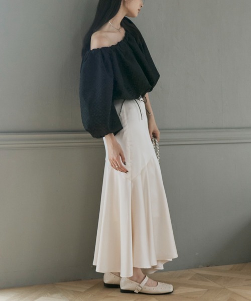 ECREL（エクレール）の「サテンジャガードバルーントップス（シャツ/ブラウス・レディース・アイボリー/ブラック・FREE）」の15枚目の写真