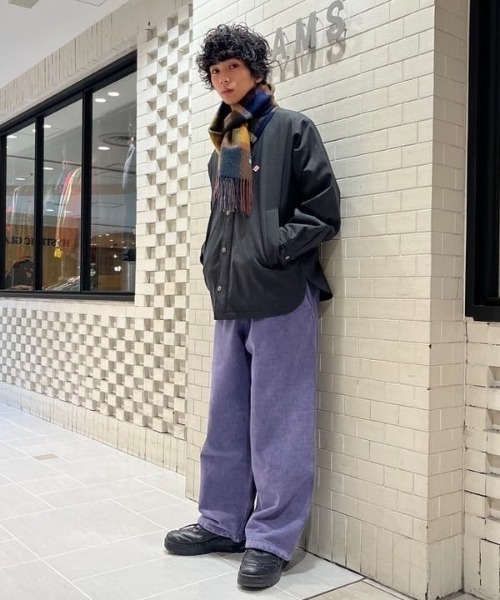 BEAMS(ビームス)の「リバーシブル ブロックチェック マフラー(マフラー・メンズ・チャコールグレー/ブラック/ネイビー・ONE SIZE)」の20枚目の写真