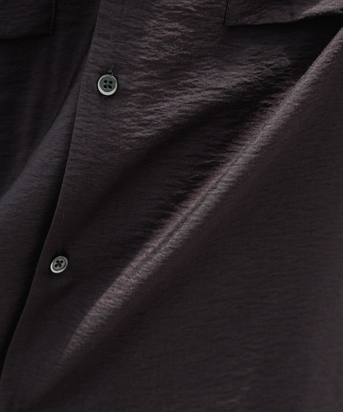 RAGEBLUE（レイジブルー）の「レーヨン/オーバーサイズオープンカラーシャツ（シャツ/ブラウス・メンズ・ブラック/カーキ/ホワイト・MEDIUM/LARGE）」の5枚目の写真