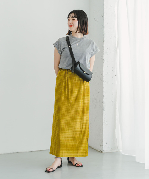 ITEMS URBANRESEARCH（アイテムズ アーバンリサーチ）の「ストレッチチェックタイトスカート（スカート・レディース・ブラック/ブラウン/マスタード・FREE）」の17枚目の写真