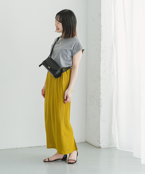 ITEMS URBANRESEARCH（アイテムズ アーバンリサーチ）の「ストレッチチェックタイトスカート（スカート・レディース・ブラック/ブラウン/マスタード・FREE）」の18枚目の写真