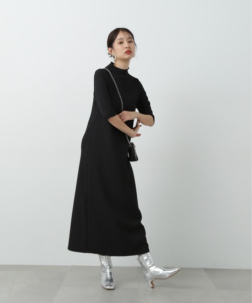 N.(N. Natural Beauty Basic)(エヌエヌナチュラルビューティーベーシック)の「◆楊柳カットロングワンピース(ワンピース・レディース・ブラウン/ブラック・MEDIUM)」の20枚目の写真