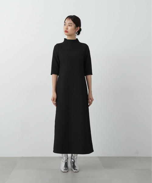 N.(N. Natural Beauty Basic)(エヌエヌナチュラルビューティーベーシック)の「◆楊柳カットロングワンピース(ワンピース・レディース・ブラウン/ブラック・MEDIUM)」の12枚目の写真