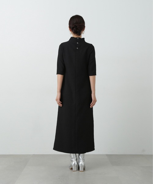 N.(N. Natural Beauty Basic)(エヌエヌナチュラルビューティーベーシック)の「◆楊柳カットロングワンピース(ワンピース・レディース・ブラウン/ブラック・MEDIUM)」の14枚目の写真