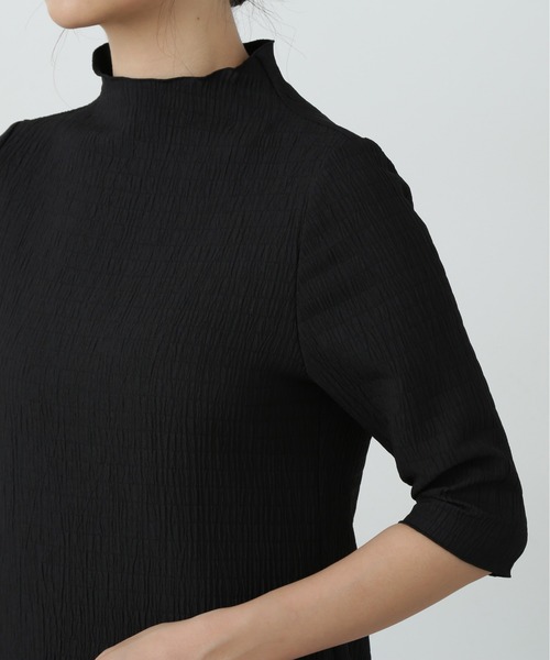 N.(N. Natural Beauty Basic)(エヌエヌナチュラルビューティーベーシック)の「◆楊柳カットロングワンピース(ワンピース・レディース・ブラウン/ブラック・MEDIUM)」の16枚目の写真