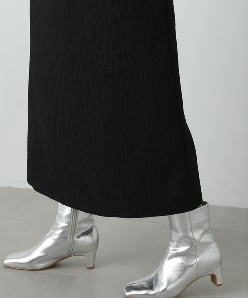 N.(N. Natural Beauty Basic)(エヌエヌナチュラルビューティーベーシック)の「◆楊柳カットロングワンピース(ワンピース・レディース・ブラウン/ブラック・MEDIUM)」の17枚目の写真