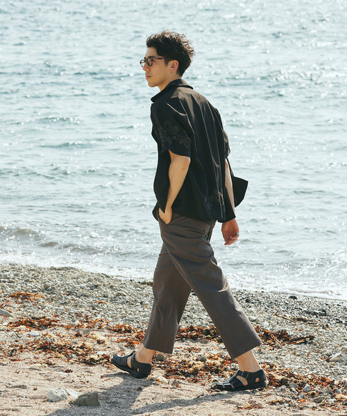 JOURNAL STANDARD relume（ジャーナルスタンダード　レリューム）の「エンブロイダリー ペイズリー 半袖シャツ（シャツ/ブラウス・メンズ・ホワイト/ライトグレー/ブラック/ボルドー・LARGE/MEDIUM）」の11枚目の写真