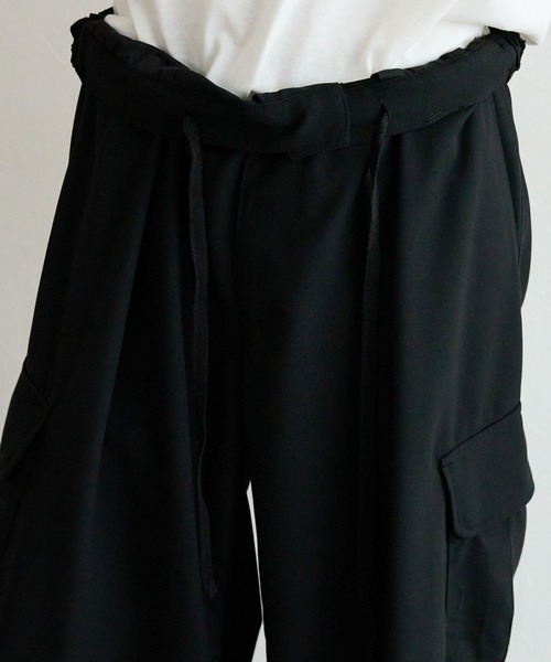 RAGEBLUE（レイジブルー）の「TRストレッチ／バギーワイドドレープカーゴパンツ（カーゴパンツ・メンズ・ブラック/ネイビー・MEDIUM/SMALL/LARGE）」の22枚目の写真