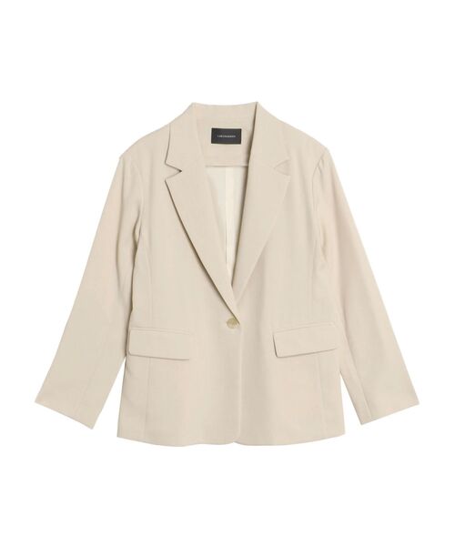 LAGUNAMOON（ラグナムーン）の「LADYスタンダードジャケット（テーラードジャケット・レディース・チャコールグレー/ベージュ・FREE）」の2枚目の写真