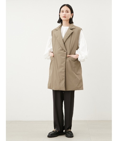 Mila Owen（ミラオーウェン）の「ボリュームスリーブ前後2wayブラウス（シャツ/ブラウス・レディース・その他/ネイビー/ホワイト・0/1）」の11枚目の写真