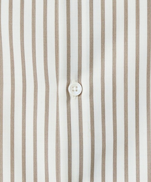 green label relaxing(グリーンレーベルリラクシング)の「ウォッシャブル ビエラ ストライプ バンドカラー 長袖 シャツ -防シワ-(シャツ/ブラウス・メンズ・ホワイト/ネイビー/ライトブルー・S/M/L/XL)」の14枚目の写真