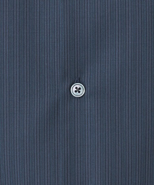 green label relaxing(グリーンレーベルリラクシング)の「ウォッシャブル ビエラ ストライプ バンドカラー 長袖 シャツ -防シワ-(シャツ/ブラウス・メンズ・ホワイト/ネイビー/ライトブルー・S/M/L/XL)」の15枚目の写真