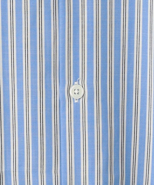 green label relaxing(グリーンレーベルリラクシング)の「ウォッシャブル ビエラ ストライプ バンドカラー 長袖 シャツ -防シワ-(シャツ/ブラウス・メンズ・ホワイト/ネイビー/ライトブルー・S/M/L/XL)」の18枚目の写真