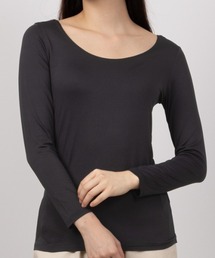 Mac-House（マックハウス）の「【 吸湿発熱 保湿 抗菌消臭 毛玉になりにくい 静電気抑制 】 多機能 あったかインナー Uネック 8分丈（インナーウェア/肌着）」