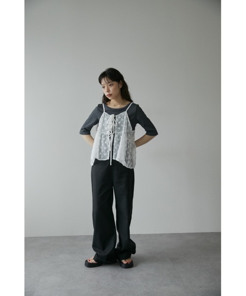 DRWCYS(ドロシーズ)の「カットアウトリブトップス(タンクトップ・レディース・グレー/ホワイト・FREE)」の20枚目の写真