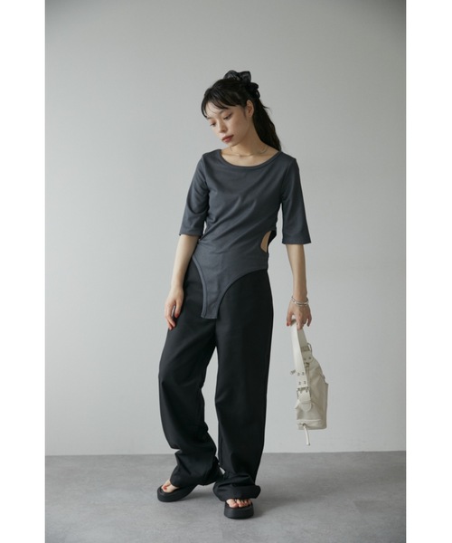 DRWCYS(ドロシーズ)の「カットアウトリブトップス(タンクトップ・レディース・グレー/ホワイト・FREE)」の11枚目の写真