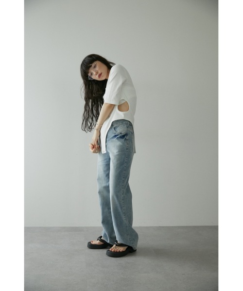 DRWCYS(ドロシーズ)の「カットアウトリブトップス(タンクトップ・レディース・グレー/ホワイト・FREE)」の5枚目の写真