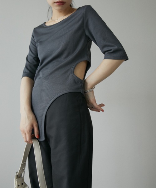 DRWCYS(ドロシーズ)の「カットアウトリブトップス(タンクトップ・レディース・グレー/ホワイト・FREE)」の17枚目の写真