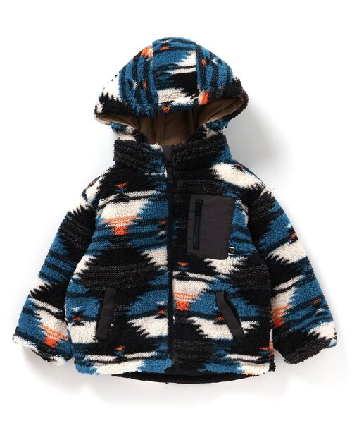 セール】中綿ボアリバーシブルブルゾン_マシンウォッシャブル