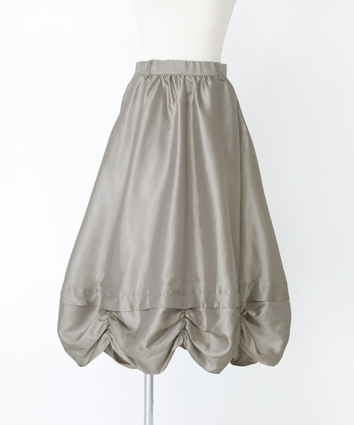 somari imagination（ソマリ イマジネーション）の「『シャーリングメタリックスカート』（スカート・レディース・ベージュ/グレー・1/2）」の15枚目の写真
