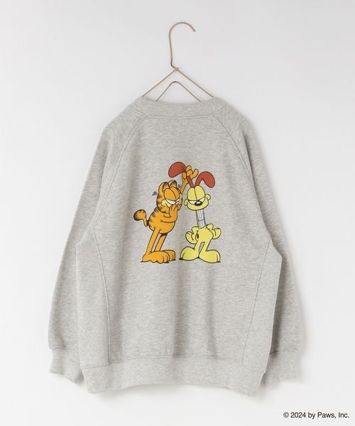 LOWRYS FARM（ローリーズファーム）の「ＧＡＲＦＩＥＬＤＢＩＧウラケ　142355（スウェット・キッズ・グレー/チャコールグレー/イエロー・110cm/120cm/130cm/140cm/150cm）」の3枚目の写真