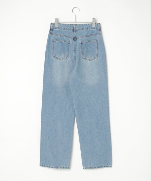 VENCEEXCHANGE（ヴァンスエクスチェンジ）の「12ozデニムローライズパンツ（デニムパンツ・レディース・ライトブルー/ブラック/グレー・M）」の7枚目の写真