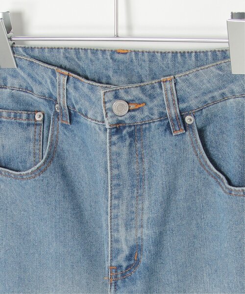 VENCEEXCHANGE（ヴァンスエクスチェンジ）の「12ozデニムローライズパンツ（デニムパンツ・レディース・ライトブルー/ブラック/グレー・M）」の8枚目の写真