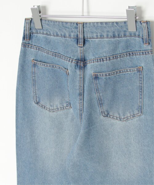 VENCEEXCHANGE（ヴァンスエクスチェンジ）の「12ozデニムローライズパンツ（デニムパンツ・レディース・ライトブルー/ブラック/グレー・M）」の11枚目の写真