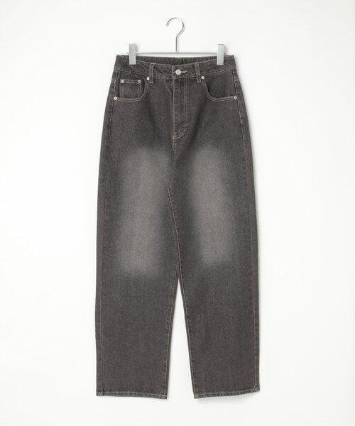 VENCEEXCHANGE（ヴァンスエクスチェンジ）の「12ozデニムローライズパンツ（デニムパンツ・レディース・ライトブルー/ブラック/グレー・M）」の4枚目の写真